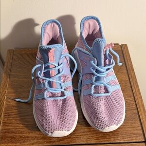 Kids' Pink and Blue Athletic Sneakers - Comfort Mesh